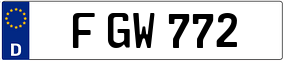 Trailer License Plate